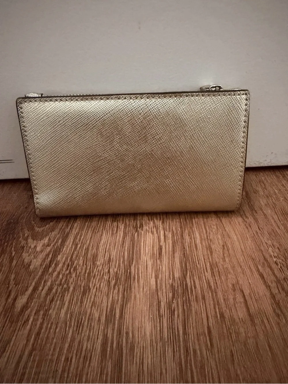 kate spade Metallic Gold Slim Card Wallet